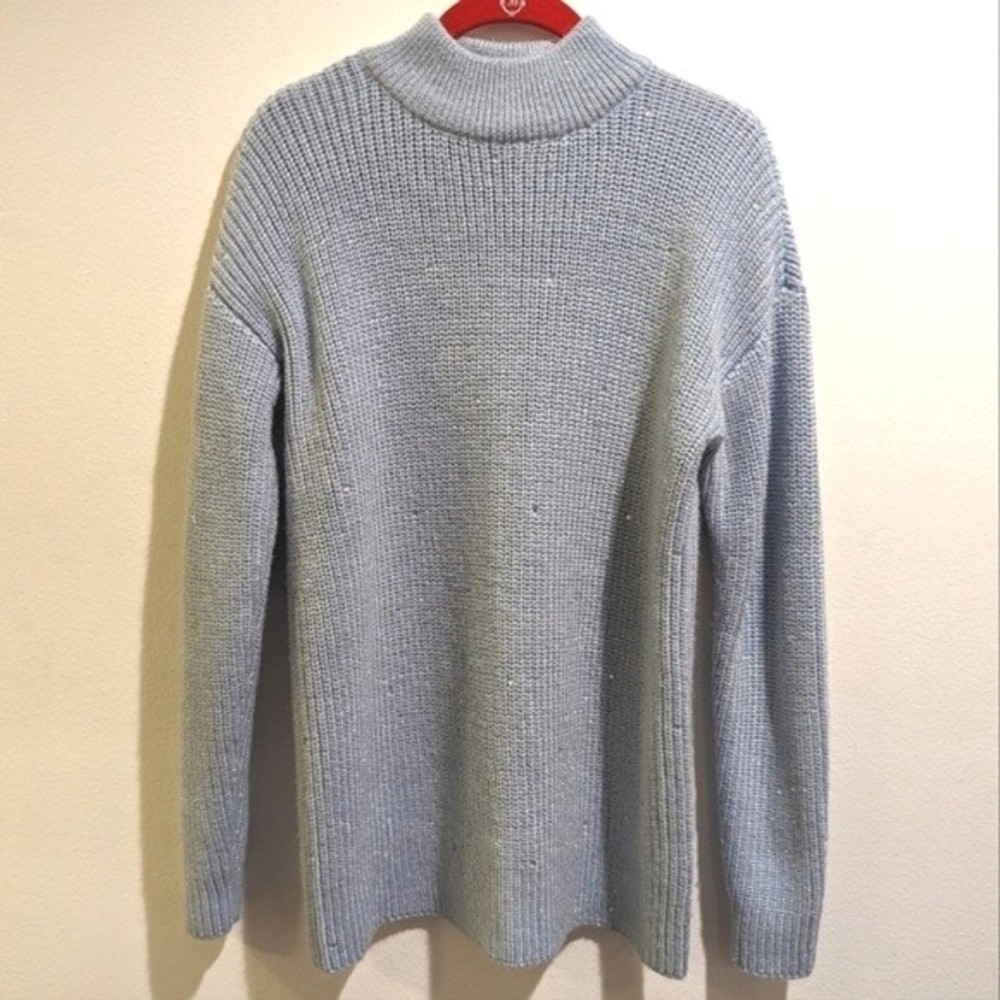 Michael Kors Light Blue Turtleneck Sweater